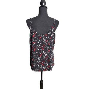 White House Black Market Sleeveless Reversible Cami Black/Red Women's M NWT